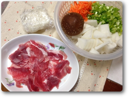 ドッグ☆大根と豚肉の炒め煮・材料